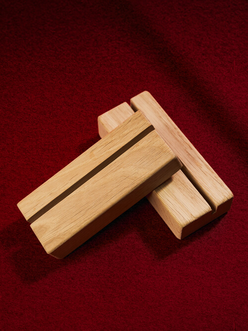 Wooden photo stand