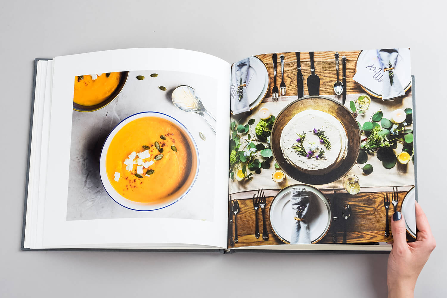 A recipe with your recipes in an ArtiBook photo book