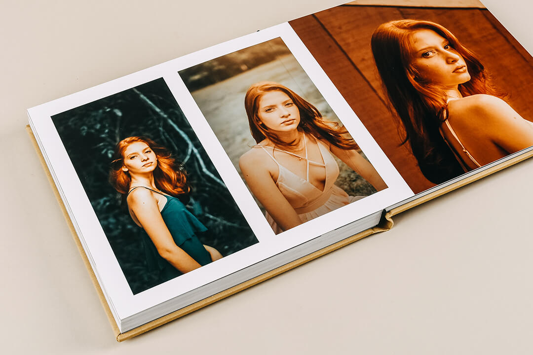 Your portfolio on stiff photo album cards