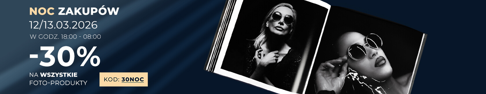 Noc Zakupów -30% na wszystko z kodem 30noc
