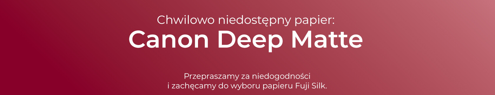 chwilowy brak papieru
