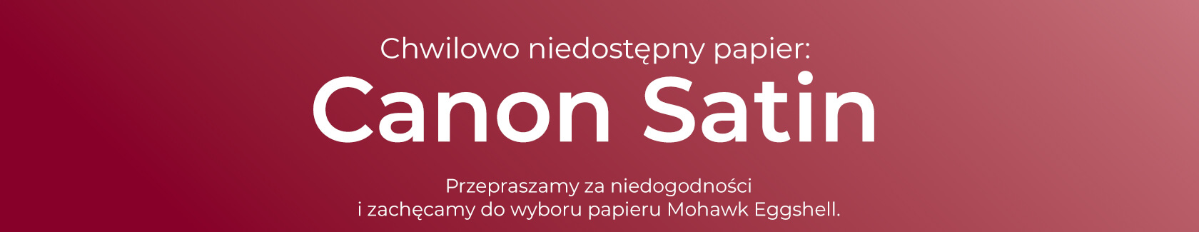 chwilowy brak papieru