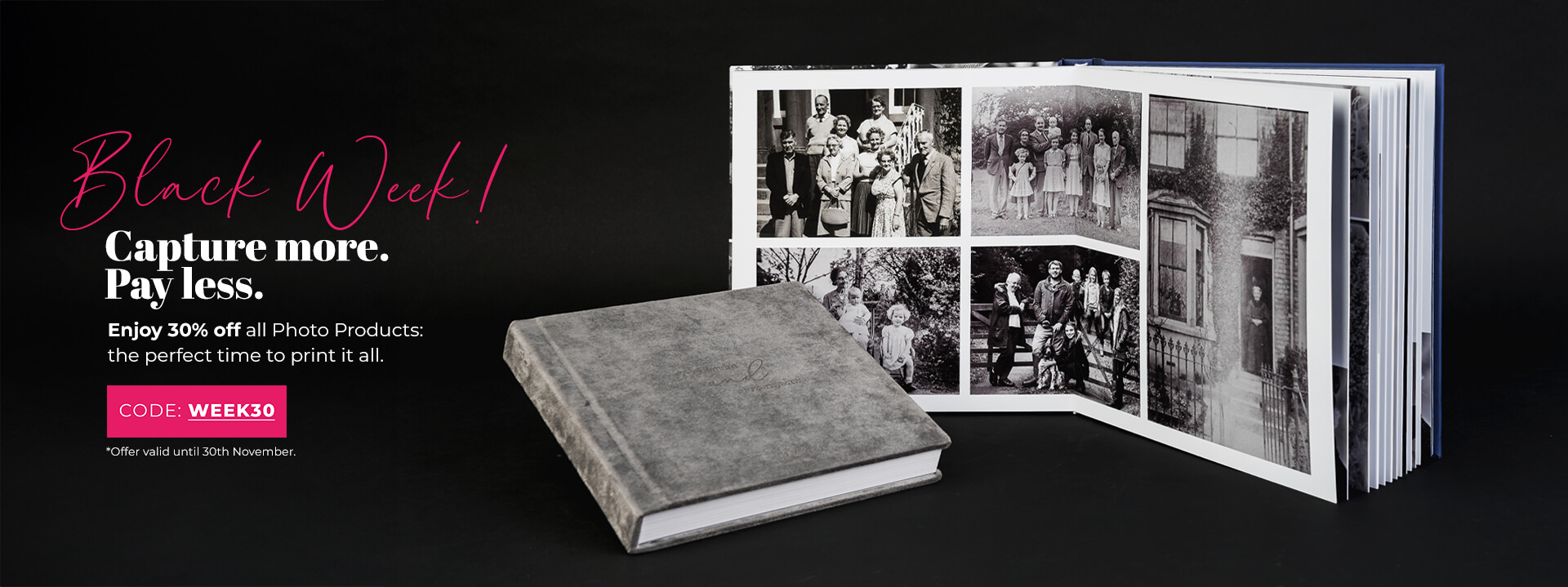 black week sale with code week30