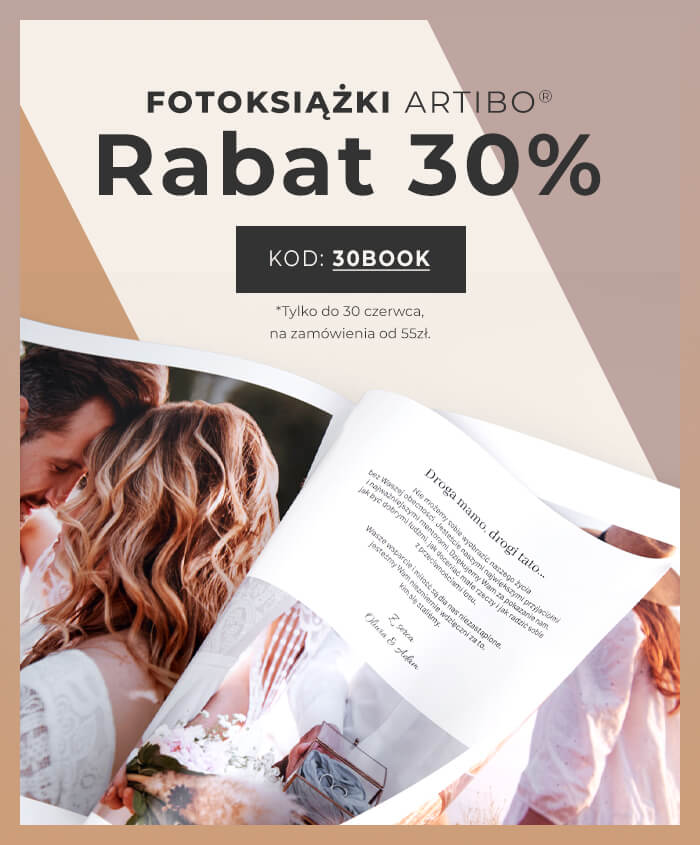 Przez cały czerwiec -30% na fotoksiążki z kodem 30BOOK