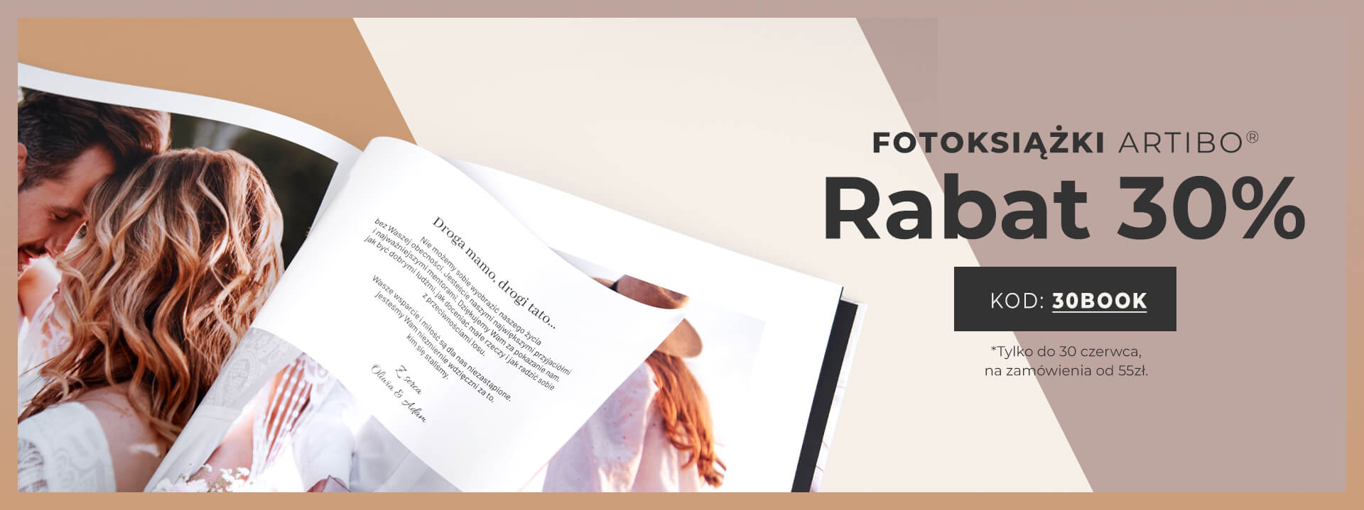 Przez cały czerwiec -30% na fotoksiążki z kodem 30BOOK