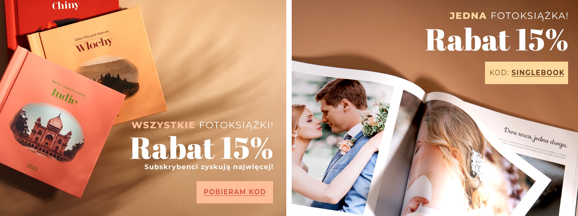 wszystkie fotoksiazki i fotoalbumy taniej dla subskrybentow