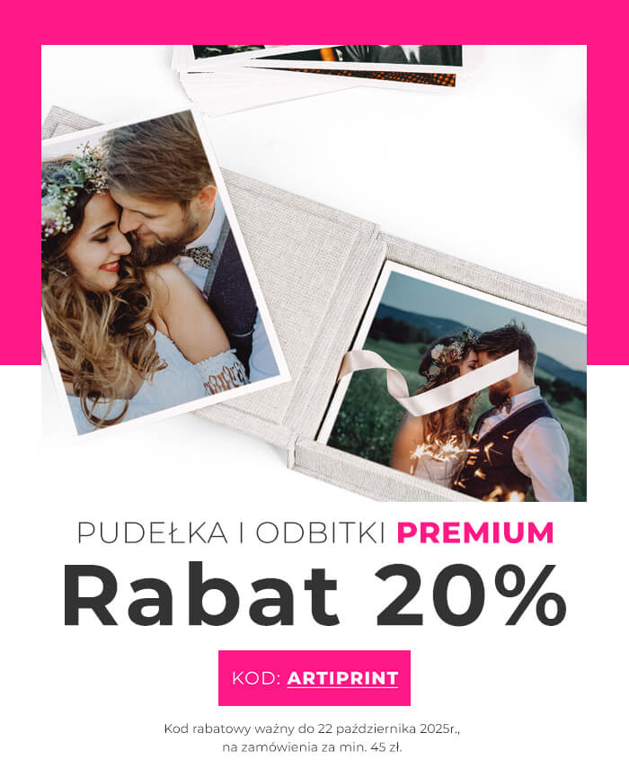 promocja na odbitki i pudełka z kodem artiprint