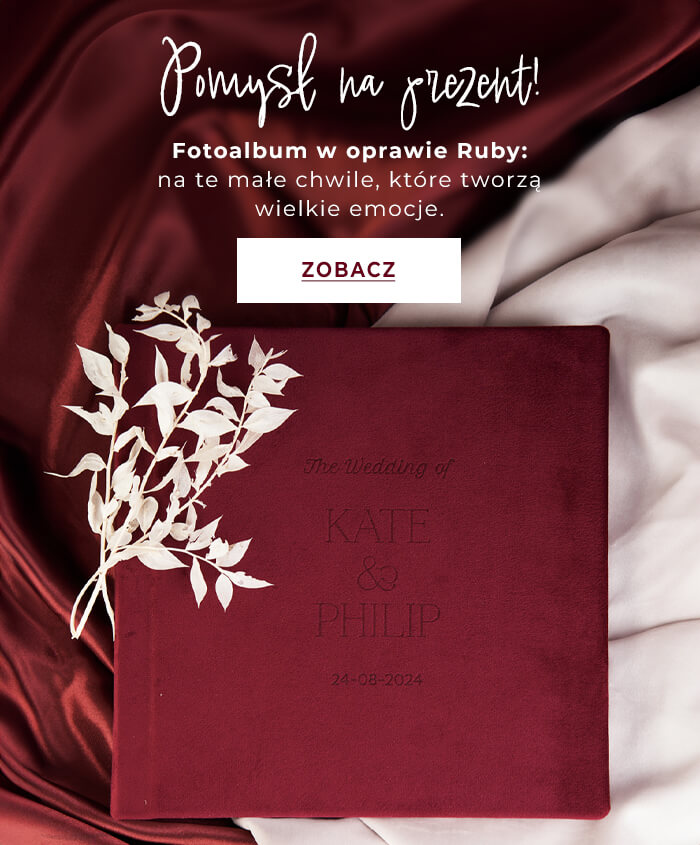 fotoalbum welurowy na prezent