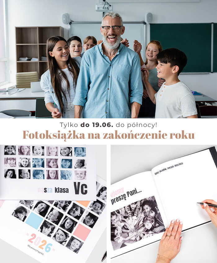Fotoksiążka szkolna dla klasy, prezent dla nauczyciela
