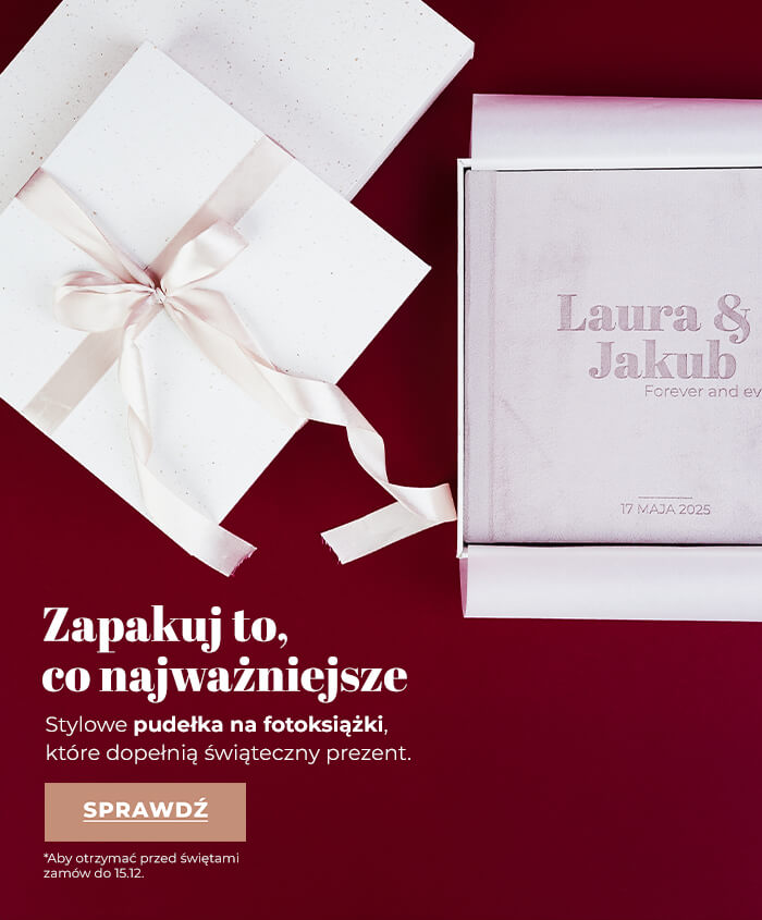 Zapakuj swoją fotoksiążkę lub fotoalbum na prezent