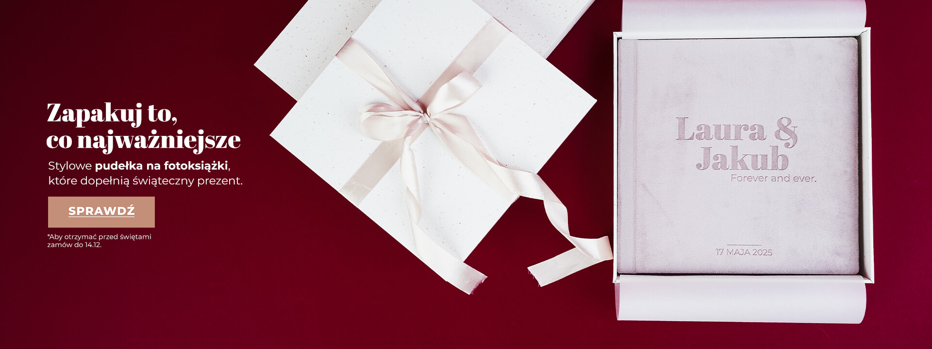 Zapakuj swoją fotoksiążkę lub fotoalbum na prezent