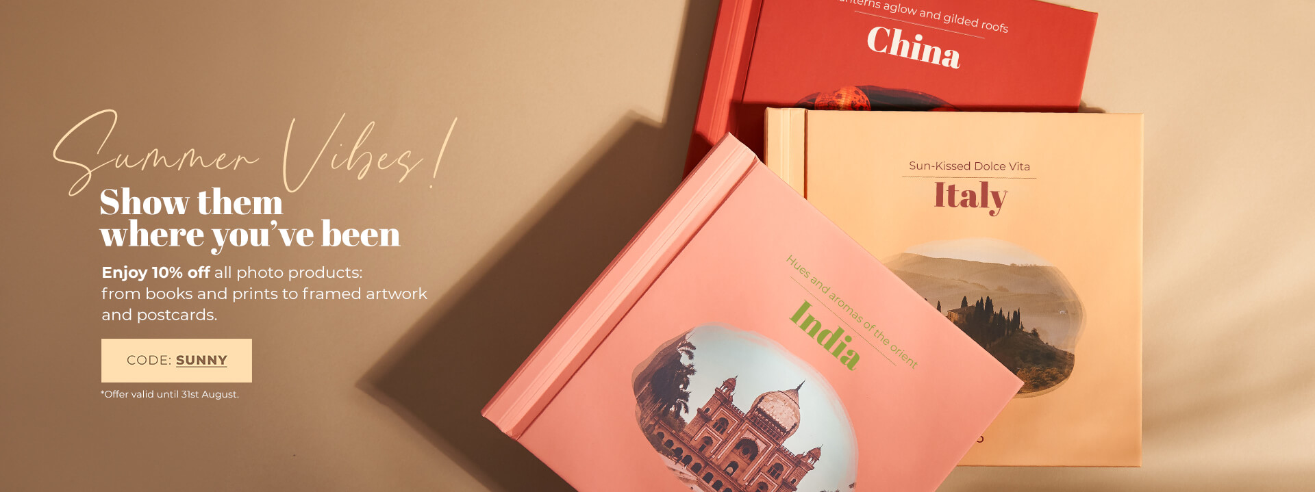Summer sale with code sunny
