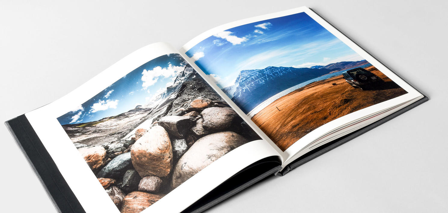 Book with photos from holidays, travels, trips