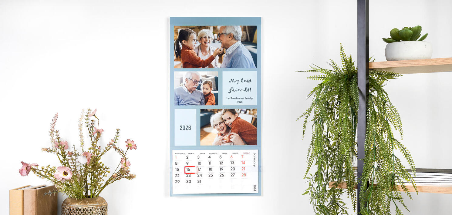 Slim calendar